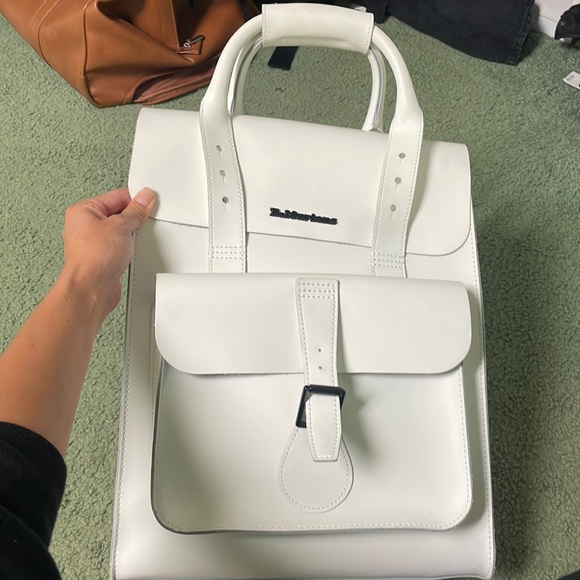 Dr. Martens Handbags - Dr.Martens white leather backpack